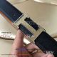 Perfect Replica Hermes Frosted Gold Buckle Black Leather Belt (3)_th.jpg